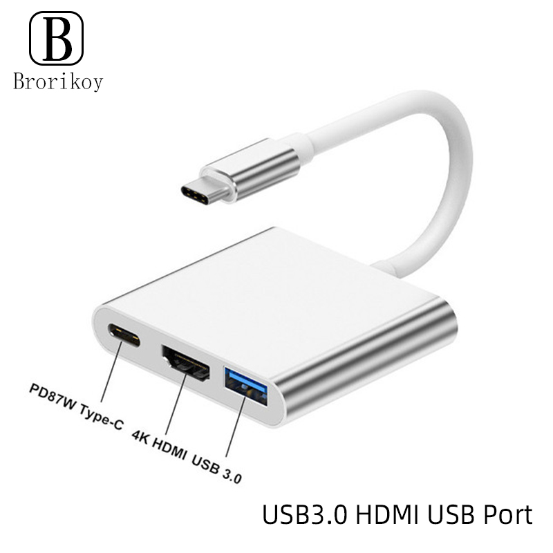 3 in 1 USB Type C Hub to 4K HD - Tablet Accessories For Samsung ulasan dan harga